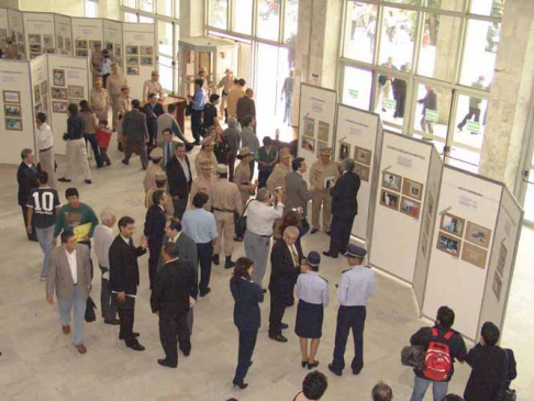 Hall principal del Palacio de Justicia de Asunción