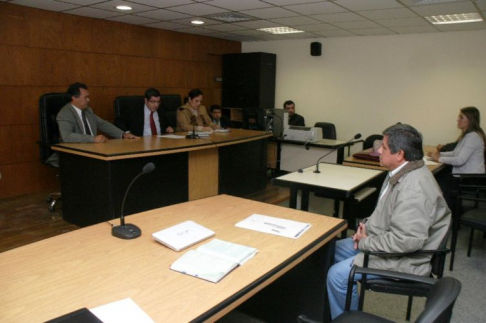 Durante el desarrollo de la audiencia.