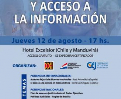 Mañana se realiza seminario internacional sobre “Acceso a Justicia y Acceso a la Información”