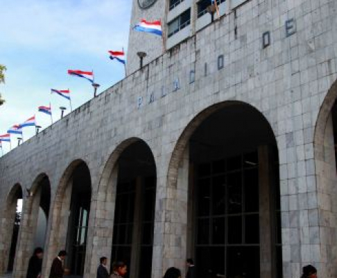 Fachada del Palacio de Justicia de Asunción.