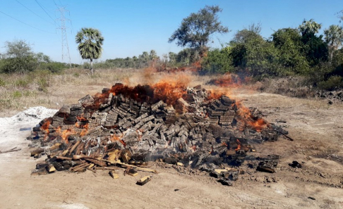 Ordenan incineración de drogas