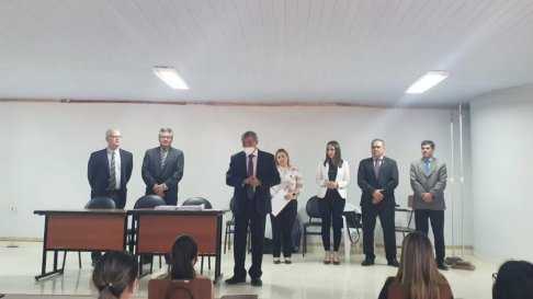 El vicepresidente segundo de la Corte Suprema de Justicia y superintendente de la Circunscripción Judicial de San Pedro, doctor Manuel Ramírez Candia, asistió a jornada de evaluación para cargos vacantes en San Pedro.