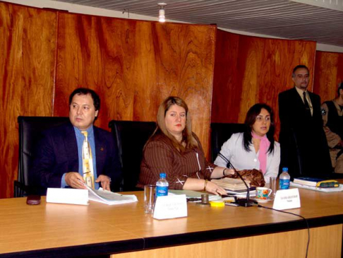 Tribunal de Sentencia, durante el juicio.