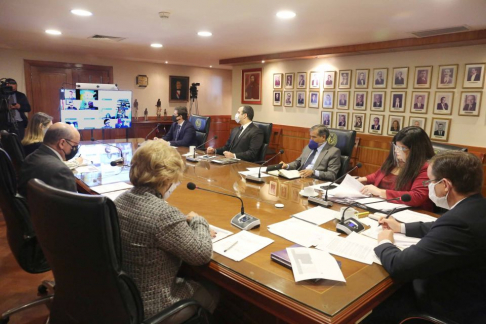 Segunda reunión virtual entre los miembros de la máxima instancia judicial y representantes de gremios de abogados de todo el país.