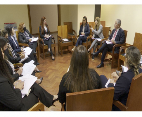 Primera reunión para organizar capacitación con énfasis en control de convencionalidad.