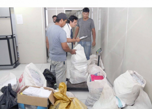 Entregaron más de 800 kg de residuos sólidos valorizados para reciclaje