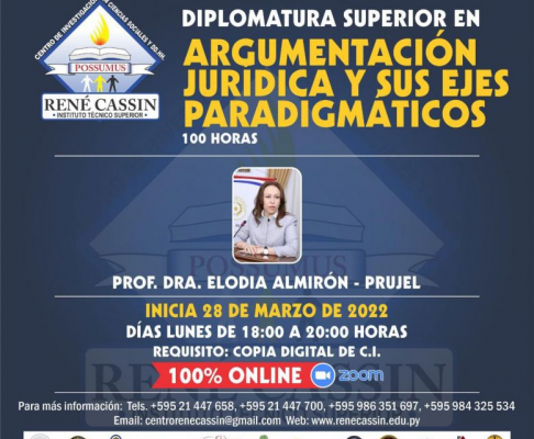 Invitan para diplomado en argumentación jurídica y sus ejes paradigmáticos