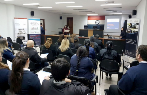 La jornada se desarrolló en la Sala de Juicios del Palacio de Justicia de San Juan Bautista