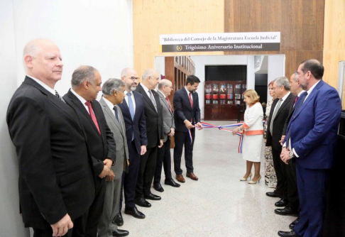 Autoridades judiciales participaron de la habilitación de la Biblioteca Jurídica del Consejo de la Magistratura.