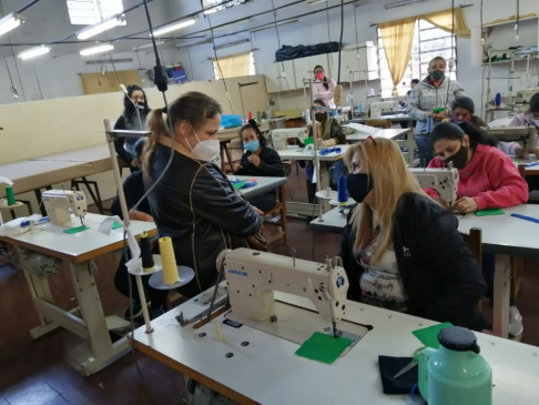 Las juezas se interiorizaron de la situación de las internas.