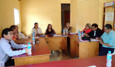 Reunión de jueces de Paz con facilitadores en San Pedro.