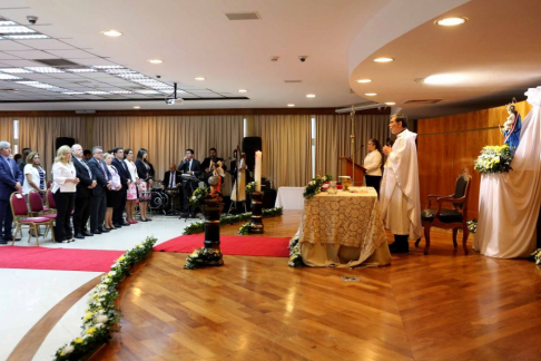 Esta mañana se llevó a cabo una misa en conmemoración al día del magistrado judicial, presidida por el Vicario General Oscar Román González.