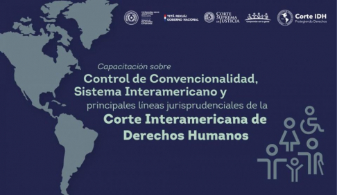 Este lunes 28 de noviembre empieza la capacitación sobre control de convencionalidad.