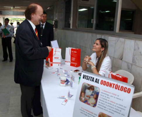 En la planta baja de la sede judicial de Asunción se realizó la jornada de salud bucodental