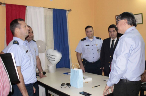 Cursantes de Maestría del Instituto Aeronáutico de Enseñanza fueron recibidos por el presidente del Consejo de Administración de la Circunscripción Judicial de Presidente Hayes, doctor Oscar Rodríguez Kennedy.