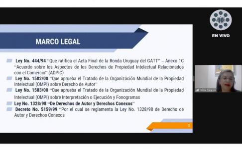 Ciclo de videoconferencias sobre protección de derechos de autor