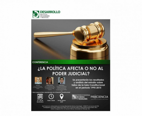 En la ocasión, se presentarán los resultados y análisis del estudio sobre fallos de la Sala Constitucional en el periodo 1995-2015.