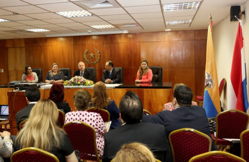 Presidente de la Corte Suprema de Justicia, Luis María Benítez Riera. 