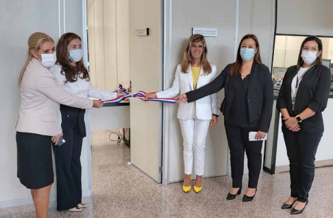 Durante la habilitación oficial de la nueva oficina participaron autoridades de la sede judicial como de la dependencia de la referida oficina.