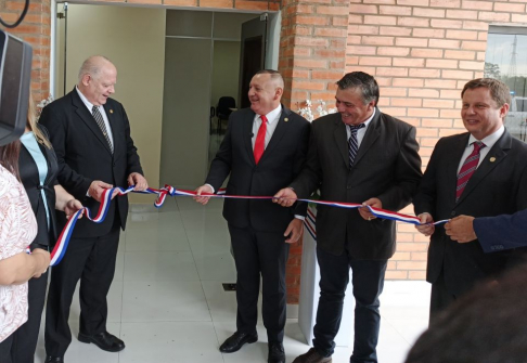 Autoridades judiciales inauguraron el Juzgado de Paz de Villalbín.