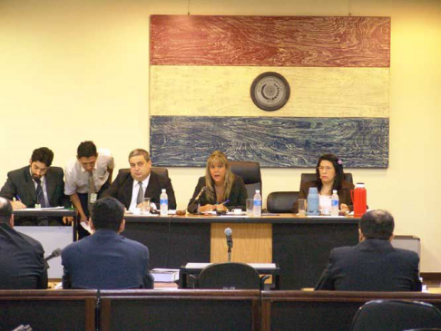 Integrantes del Tribunal de Sentencia.