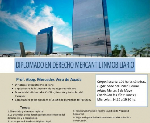 Curso de Diplomado en Derecho Mercantil.