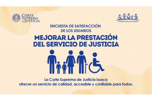 Disponible los resultados de Encuesta de Satisfacción de Usuarios Justicia.