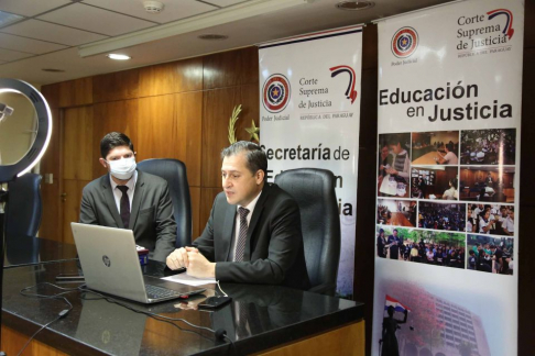 La Secretaría de Educación en Justicia, dependiente de la Corte Suprema de Justicia, realizó una charla virtual sobre la estructura del Poder Judicial.