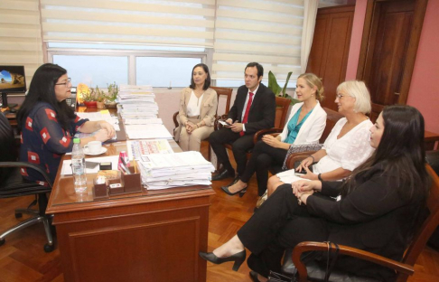 Reunión con el fin de abordar temas sobre trabajo en equipo interinstitucional para un sistema unificado de protección de los niños.