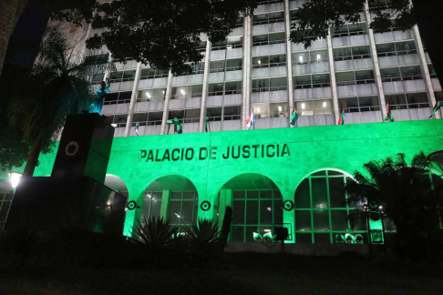 Fachada del Palacio de Justicia de Asunción