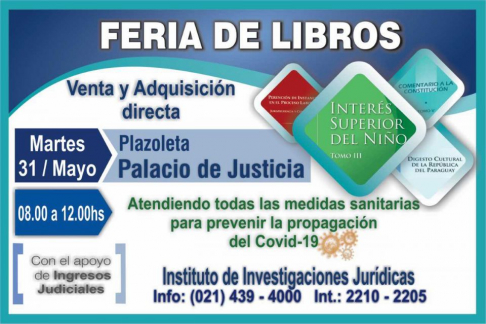 IIJ realizará feria de libros.