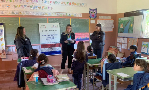 Alumnos de la Escuela de Guajayvi se capacitaron sobre rol del Poder Judicial