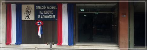 Fachada de la Dirección del Registro del Automotor.