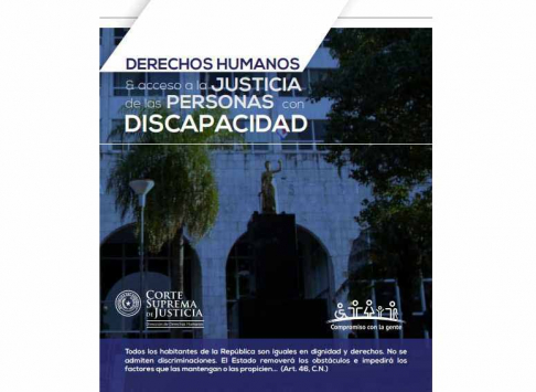 Realizarán capacitación sobre Convención sobre los Derechos de las Personas con Discapacidad y el Acceso a la Justicia.