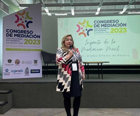 Destacaron implementación de la mediación móvil en Congreso Mundial.