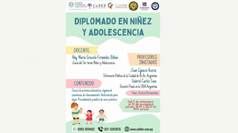 Habilitan inscripción para Diplomado en Niñez y Adolescencia